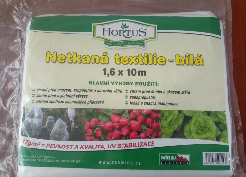 Netkaná textilie 1,6x10m bílá (818/1)